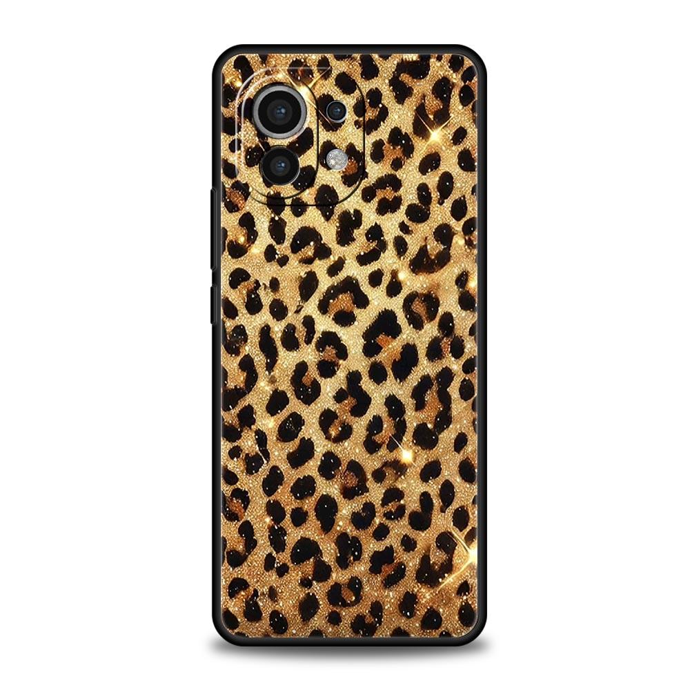 Sexy Trendy Leopard Print Phone Case For Xiaomi Mi 17 15T 15 14 14T 13T 12T Pro 12 13 Lite 5G 11T Poco X6 X7 X5 Pro Soft Cover