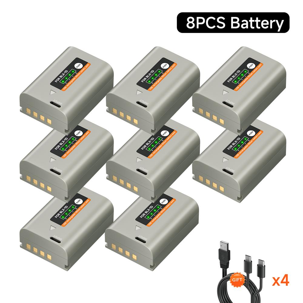 PALO 2600mAh BLX-1 blx 1 Camera battery Type C Charging For OM SYSTEM OM-1 OM1 OM-1 Mirrorless Camera OM SYSTEM OM-1 MARK II OM1