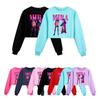 5004 Kids Girls Rumi Zoey Mira Printed Casual Long Sleeves Round Neck Sweatshirt Top