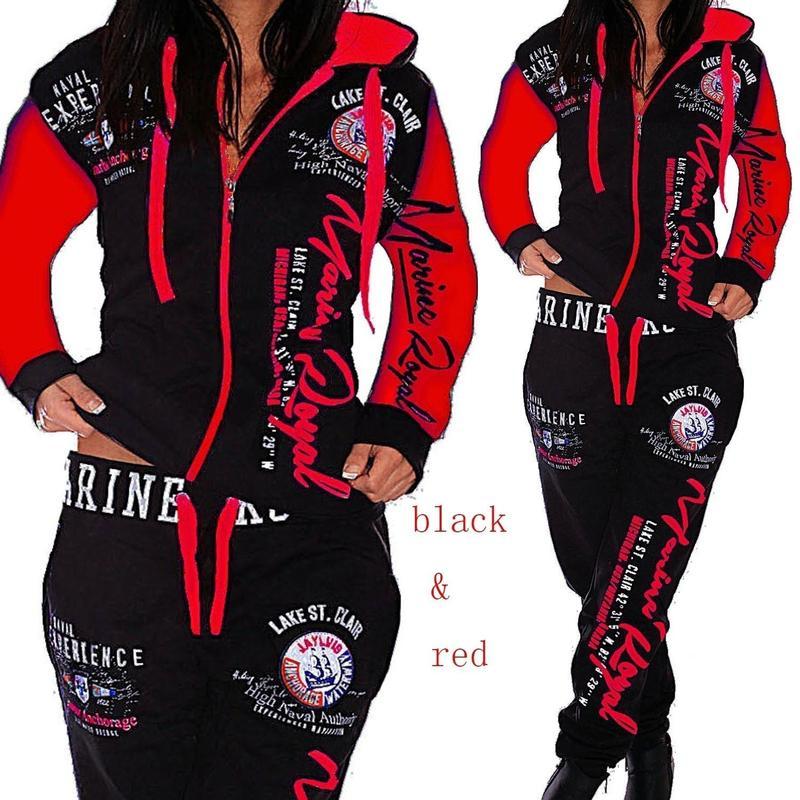 Modische Damenbekleidung, Damen-Trainingsanzug mit Kapuze, bedruckt, modische Sets, Sportbekleidung, sportliche Sets