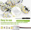 8mmLED connector 3Pin dual-color temperature light strip solderless buckle connector plate to wire crystal buckle 20pcs