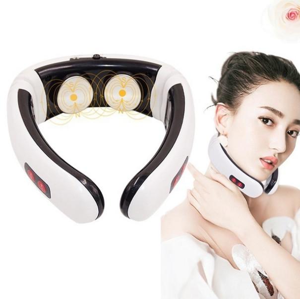 Pulse Cervical Electric Massager Shoulder Neck Therapy Device Pain Relief Tool