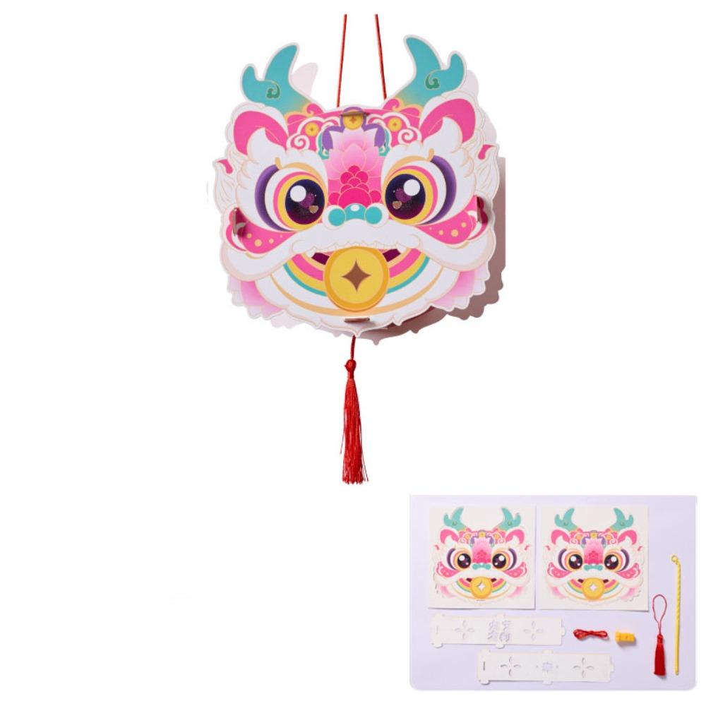Projectable Projection Lantern Handheld Dragons Head Lanterns  Mid-Autumn Festival