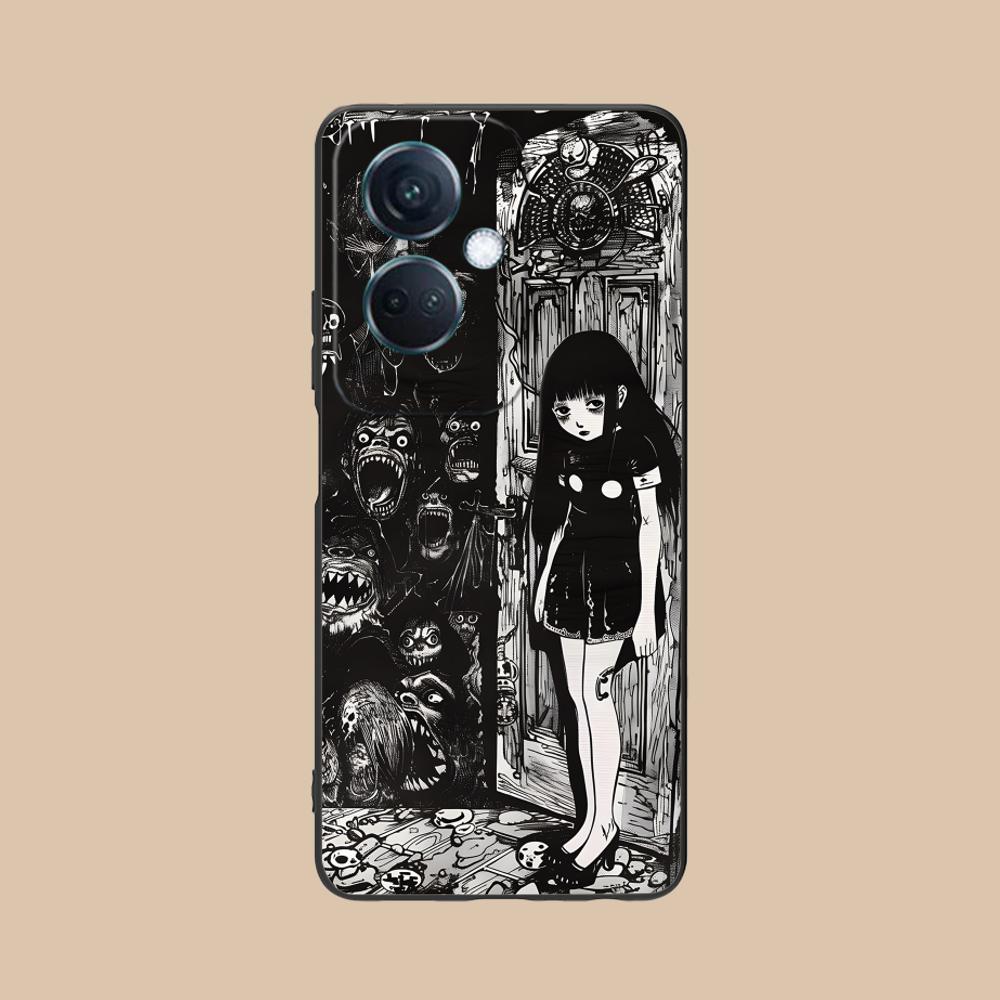 

Terror Gothic Art Mobile Phone Case for OPPO Reno 14 13 12 11 10 9 8 7 6 5 F T Pro 5G Colorful Printing Cover Luxury Pretty OPPO Reno14
