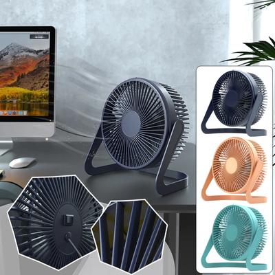 New 5 Inch USB Desktop Fan Rotating Mini Adjustable Portable Electric Fan Summer Mute Air Cooler For Home Office
