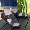 Men's Sandals 2025 Summer New Casual Cowhide Beach Shoes Men's Cool Slippers 2025 Summer Cool Leather Shoes