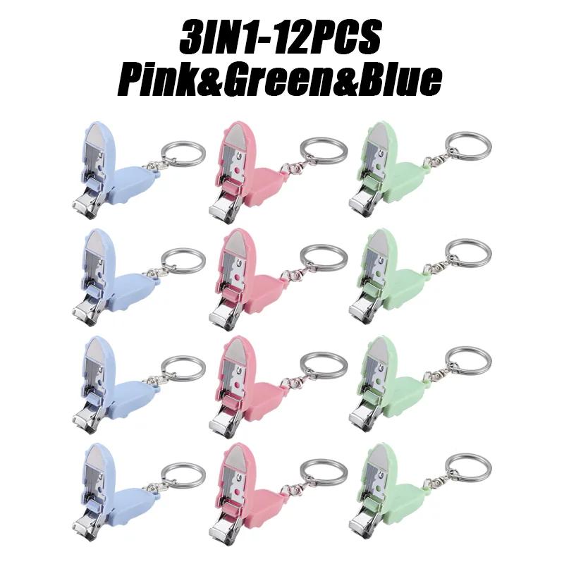 Portable Nail Clippers Mini Keychain Stainless Steel Nail Clippers Anti Splash Folding Nail Clippers Mini Carry on Nail Clippers