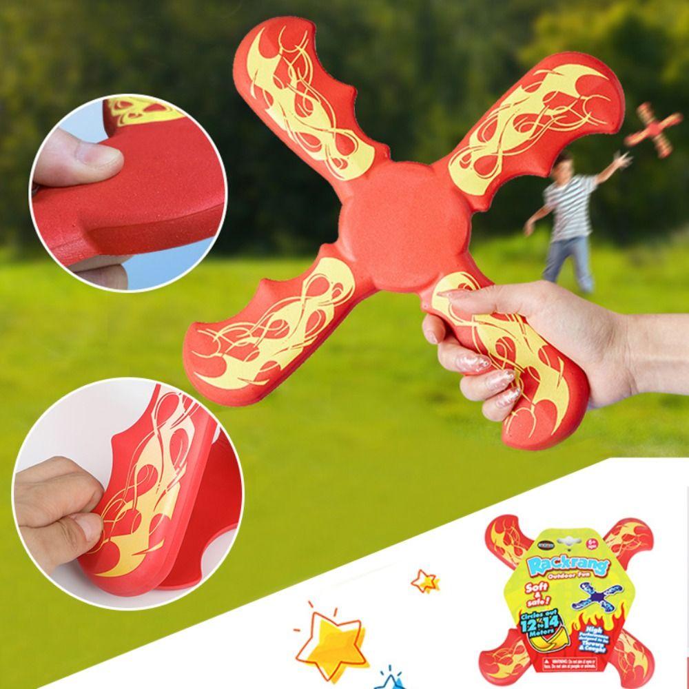 

Playing Birthday Gift Returning Boomerang Sports Thrower Toys Outdoor Game Flying Boomerang Toy Blue-A