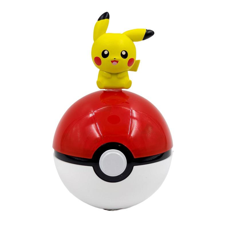 Pokémon Pikachu Mini Figure with Poké Ball Ornament - Tiny Adventure Car Décor & Birthday Gift Gashapon