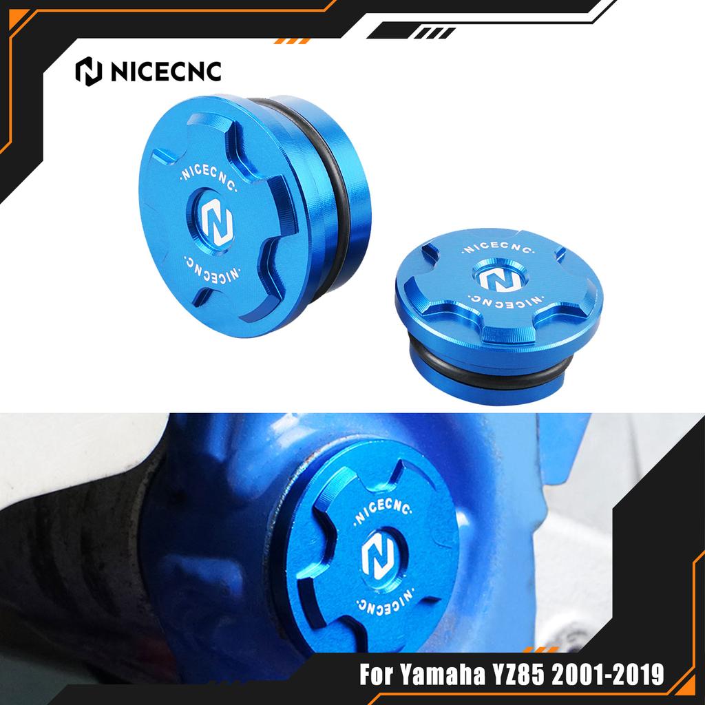 NICECNC For Yamaha YZ85 YZ 85 2001-2019 2018 2017 2016 2015 2014 2013 Motorcycle Frame Hole Plug Cover Guard Aluminum