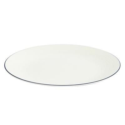 Wedgwood Geo Blue 1079132 [Officially Imported] Plate, 24cm, Line,