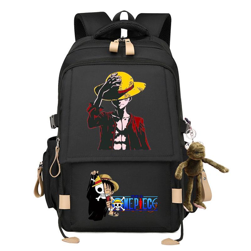 Zaino elegante di grande capacità a tema One Piece per studenti. 7529