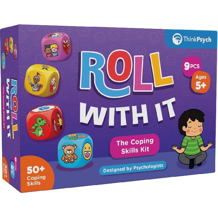 Roll with It | CBT Coping Skills Kit | Emotional Regulation Tools for Kids | Anger Management & Social Emotional Learning | Anxiety Relief | Ages 5+