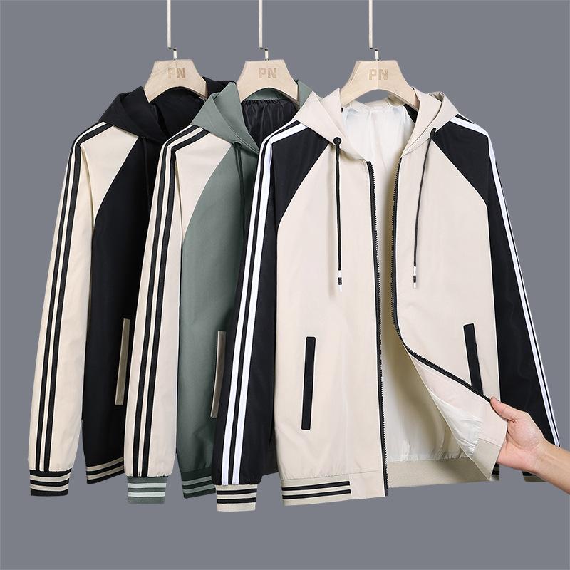 Trendy Baseball Jersey Outdoor Hooded Jacket Men's and Women's Autumn Tops Couple's Clothing Casual Sports Trendy Jacket