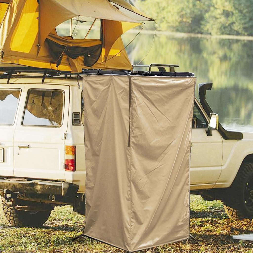 Camping Shower Tent for Vehicle Side with Changing Space