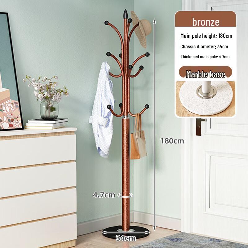 Miflame Metal Coat Rack with Marble Base
