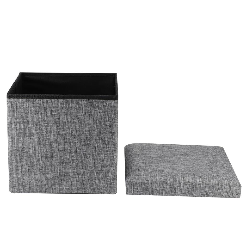 Foldable Storage Ottoman Multifunctional Storage Bench Footstool Seat with CoverBig