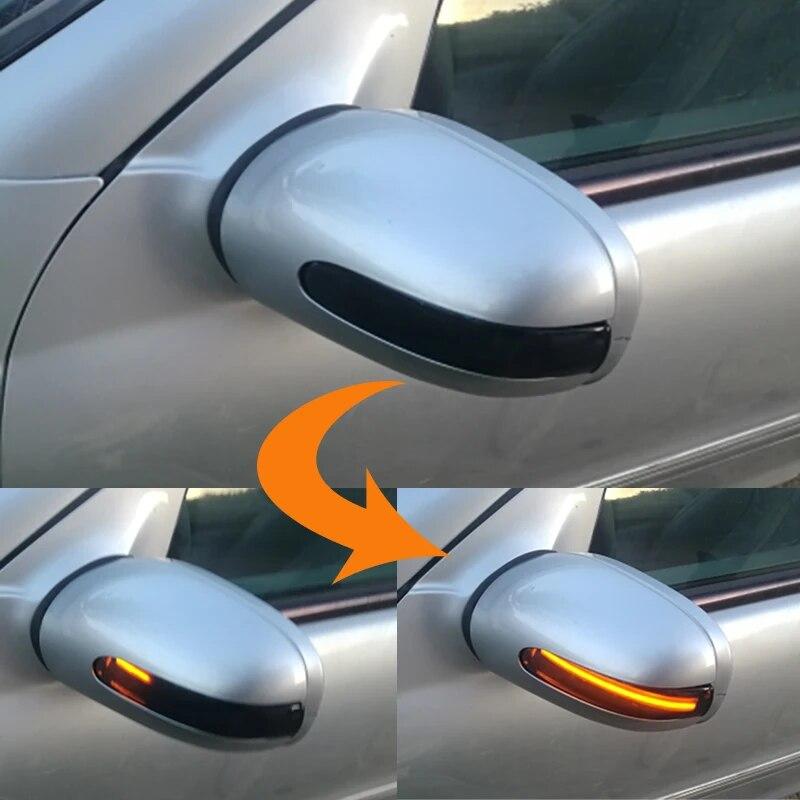 For Mercedes Benz C Class W203 S203 CL203 LED Side Rearview Mirror Indicator Blinker Repeater Dynamic Turn Signal Light
