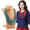 Bohemian Ethnic Hand-Woven Seed Bead Necklace Set