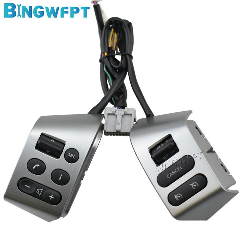 For SYLPHY 2005-2018 Steering Wheel Control Buttons With Backlight Car Styling Buttons FOR Nissan LIVINA 2007-2010