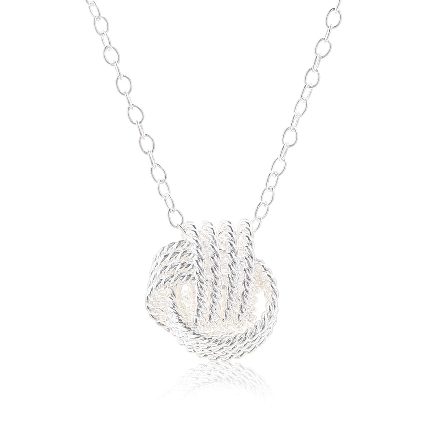 

[Naot Jewelry] Sterling Silver 925 Necklace Twist Silver Necklace [Gift Box Included] Women s Silver Necklace Simple naotjewelry