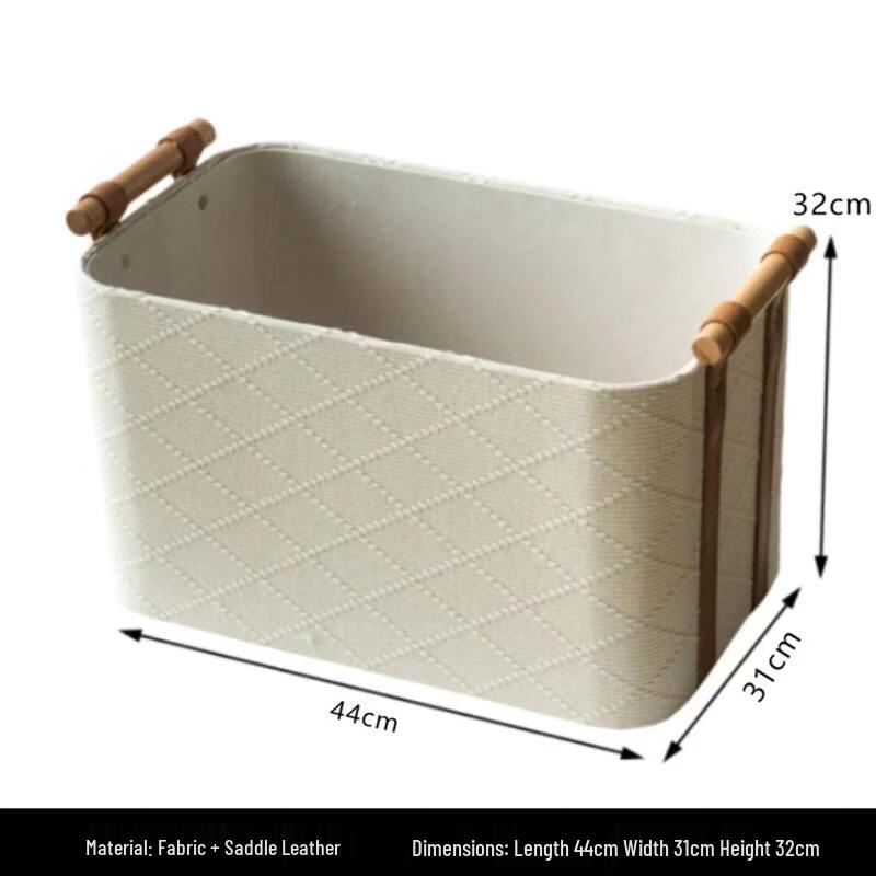 Handton Modern Leather Laundry Hamper