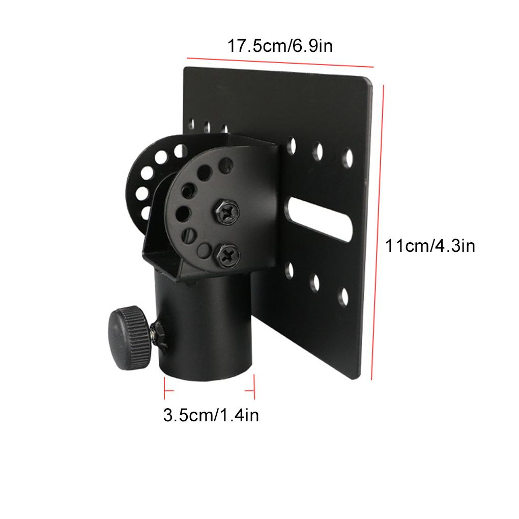 Metal Mount Tripod Pole DJ Speaker Stand Adapter Top Cap Rotatable 35mm Sturdy Metal Construction Music Instruments