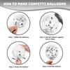 130Pcs Silver White Latex Garland Balloon for Wedding, Birthday, Pop Party, Bridal Shower, Graduation Decoration Balloon, Fa