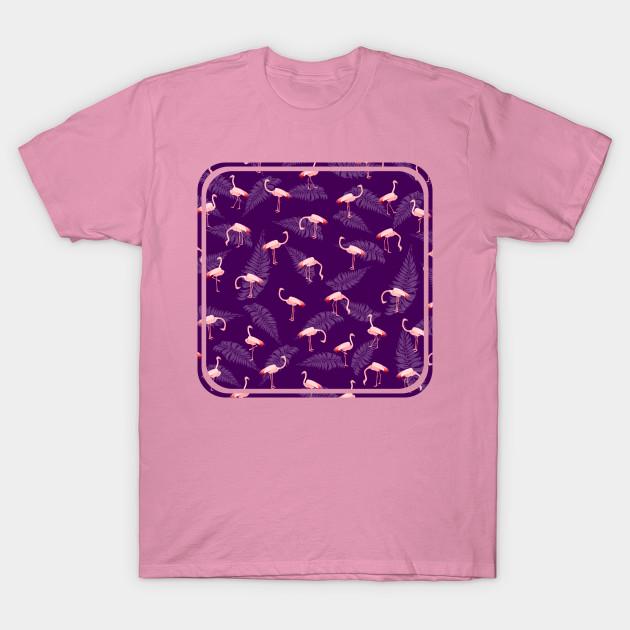 T Shirt Women Pink Flamingos Pattern Harajuku Print Kawaii Tshirt Summer Short Sleeve Female T-Shirt Top Tee