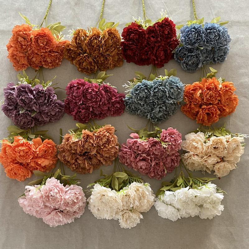 Peony Flower Artificial Wedding Centerpiece For Home Decor And Photography Prop