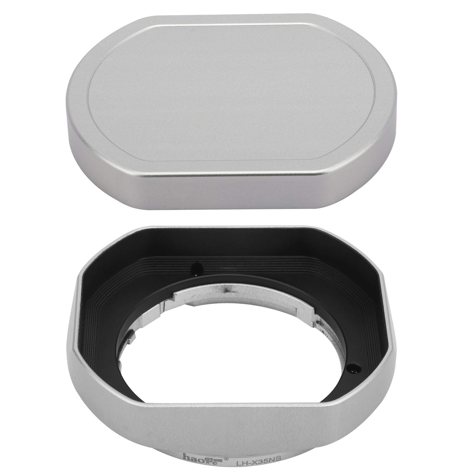 

Haoge Lens Hood Metal Square Bayonet for FUJINON XF 35mm F2 R XF 23mm F2 R 35mm F2 Metal Cover WR/FUJINON WR,XC Lens,with