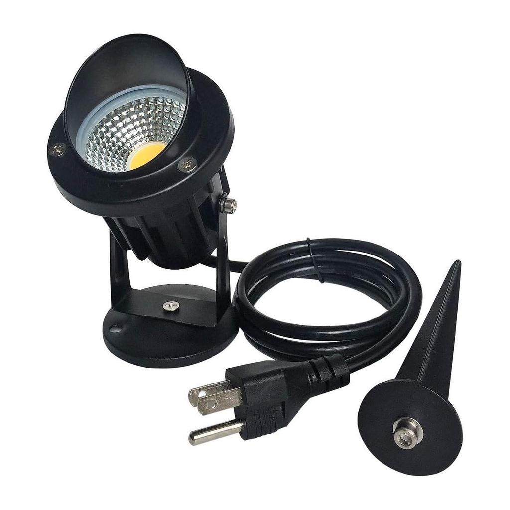 Waterproof Outdoor Tree Spotlight with Garden Ground Plug, Lawn Floodlight for Courtyard Landscapes