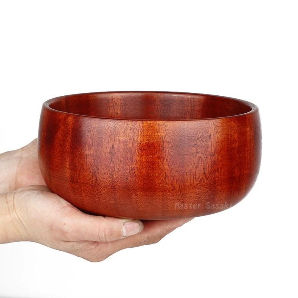 Shaving Bowl Soap Dish Men's Shaving Foam Wooden Bowl Rim Diameter 20 x Height 7.5 cm 1 pcs