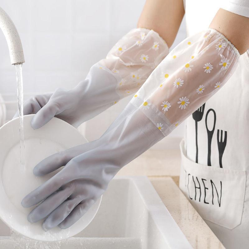 Haushalt Küchenreinigung Wasserdichte Handschuhe, Einfache und Langlebige Spitzenhandschuhe