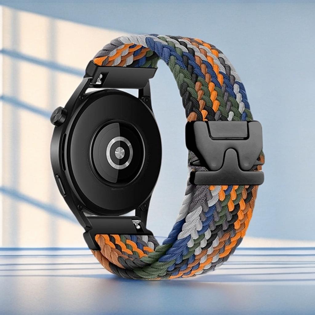 18/20/22mm Adjustable Braided Strap for Huawei GT 6/5/4/2/Watch 5/Garmin Fenix 7/Forerunner 265/255/Venu 3 Replacement Watchband