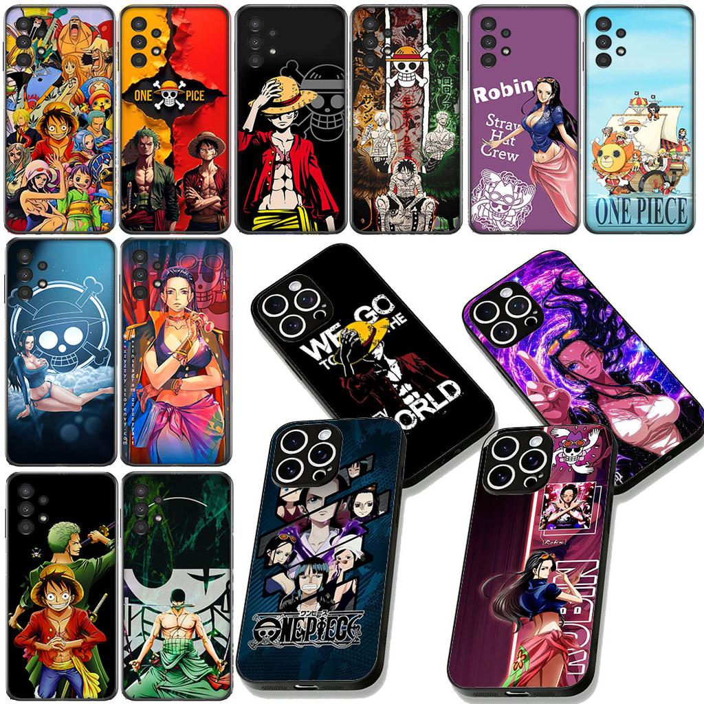 One Luffy Pieces Nico Robin Roronoa Zoro for Motorola Moto G86 G14 G35 G34 G45 G55 G67 G75 G85 G24 G15 G54 G57 Power Phone Case