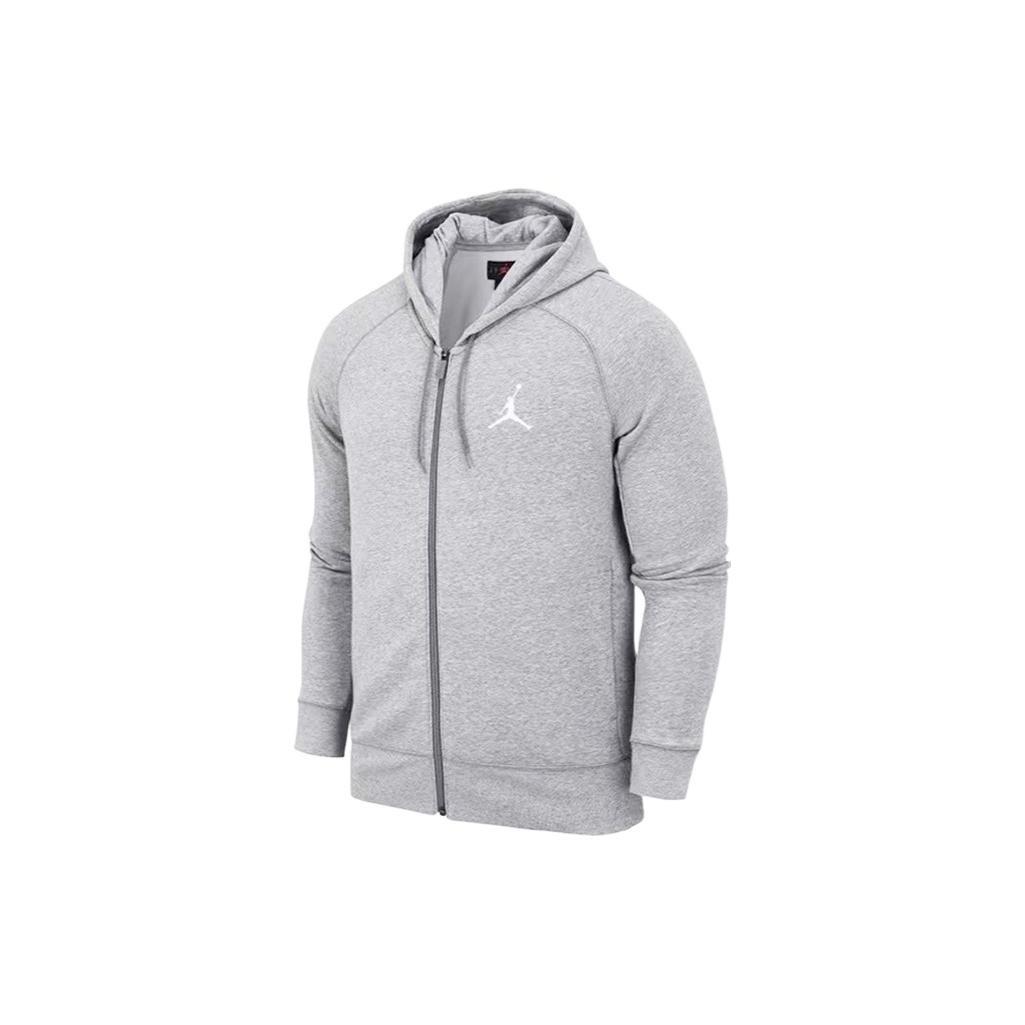 Air Jordan Zipper Hooded Jacket Men s Grey AH3932-063 M