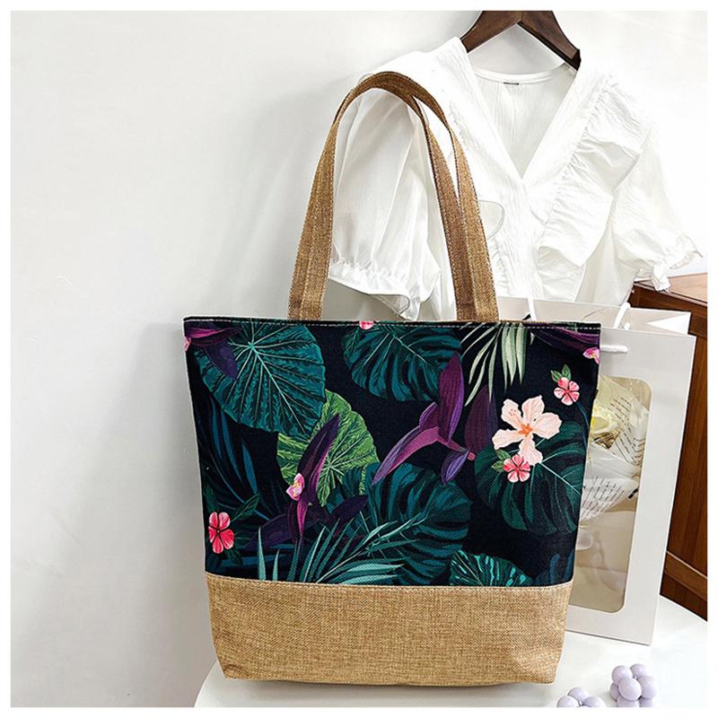 Summer Beach Holiday Shopping Handbag Travel Shoulder Print Pattern Unisex