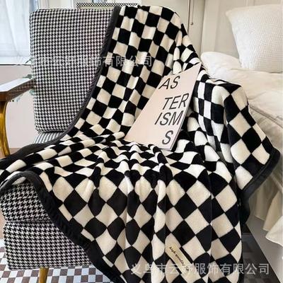 Sofa Blanket Air Conditioning Blanket Printed Blanket Office Nap Blanket Ins Flannel Blanket Thickened Four Seasons Universal