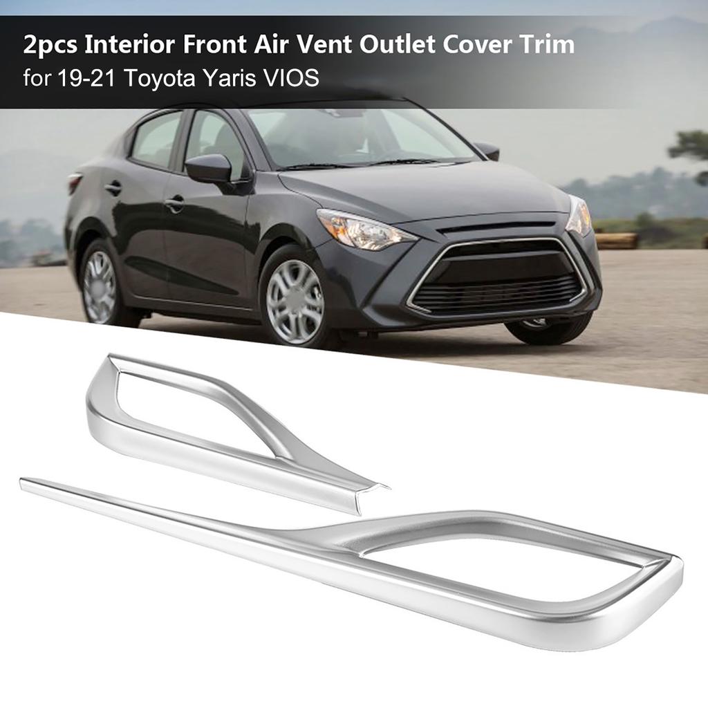 2pcs Interior Front Air Vent Outlet Cover Trim for Yaris VIOS (XP150) 2019?2021 (#1)