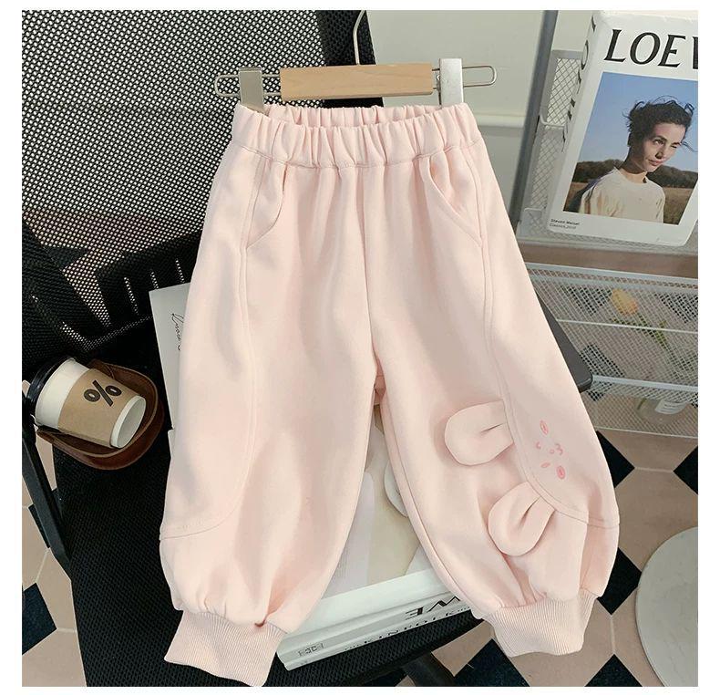 Spring 2025 Girls' Fashion Set: Toddler Sweatshirt, Jacket & Pants for Spring/Autumn