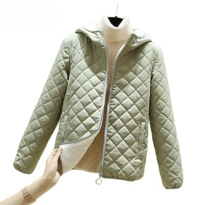 Damenjacke Schwarz Neu Winter Damen Koreanisch Fleece Baumwolle Übermantel Gefütterte Jacke Damenmantel Verdicken Mit Kapuze Parka Damen