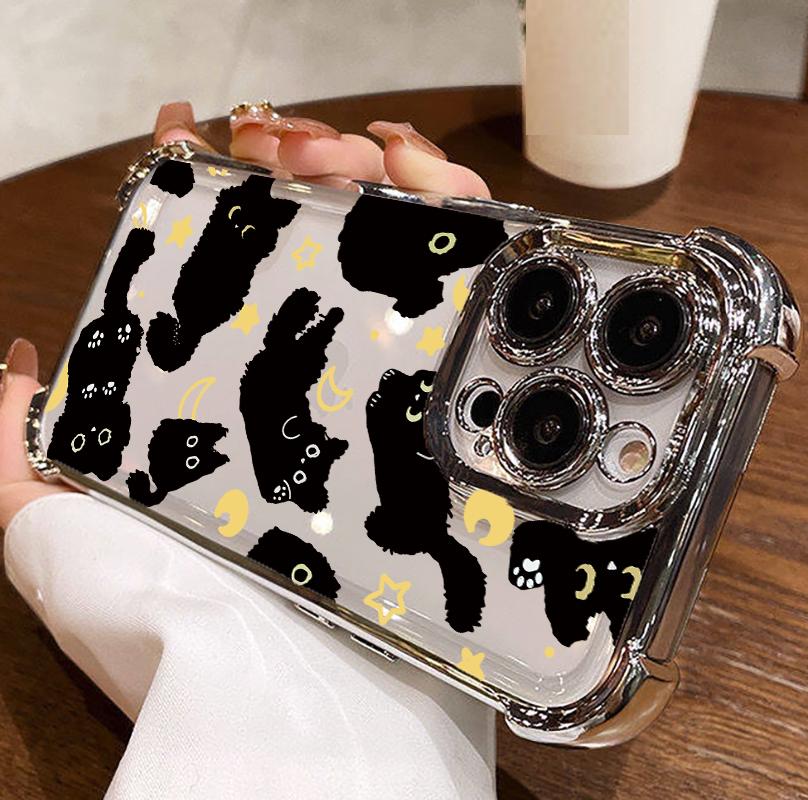 Hülle für VIVO V70 FE Y05 V60 Lite V50 V40 Y19S Y29 Y04 Y77E Y31 Y36 5G V30 Cartoon Niedliche Katzenkralle Hülle Silikon
