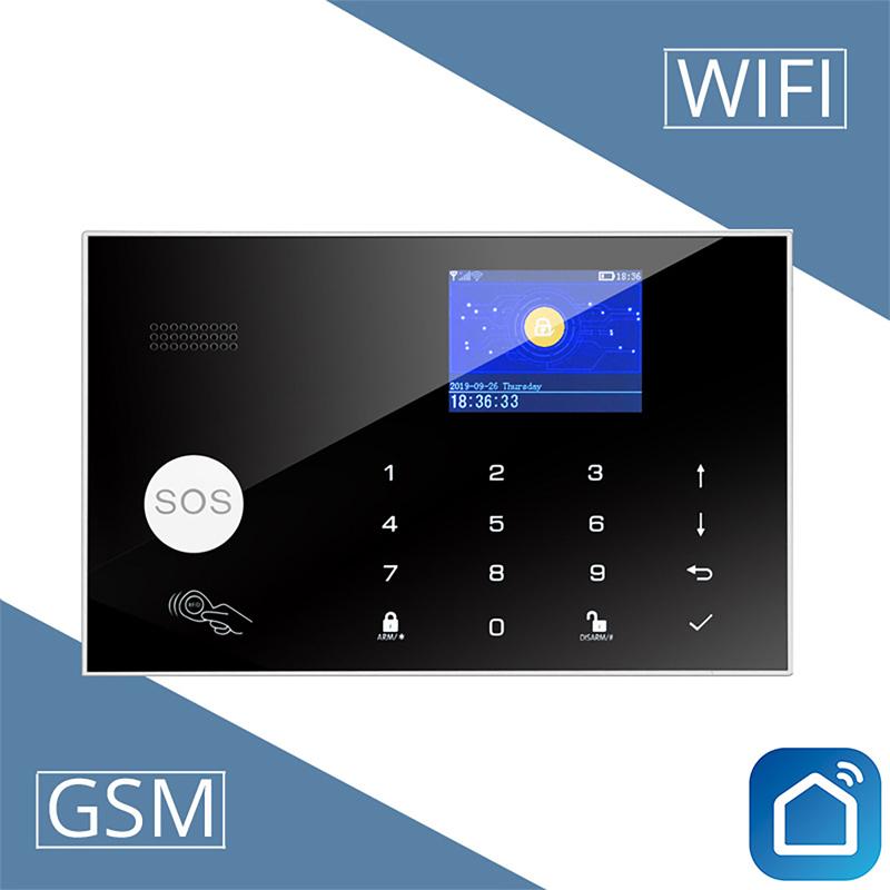 Wifi GSM Smart Home Alarm System Kits Tuya 433MHz Wireless Security Home Alarm Smart Life App Control PIR Motion Sensor