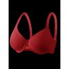 Dámská sexy hladká podprsenka s kosticemi push-up, jednobarevná, velká velikost, boční opora