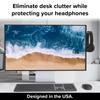 TotalMount Monitor Stand for Headphones and Headsets holder saves desk space and protects your (Premium-grade headphones)