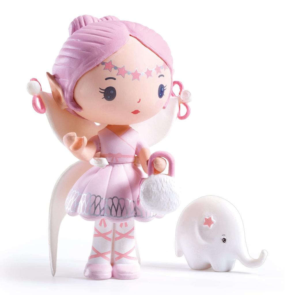 DJECO Tinyly Elf Bolero Fairy Pretend Nordic Montessori Ages Entry Summer Vacation & Dolls, Dolls, Play, Style, Style, 4, 5, 6, 7, 8, 9, 10, Girls,