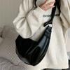 Retro Soft Skin Pleated Dumpling Bag Laid-back Style Casual and Versatile Commuter Single-shoulder Crossbody Bag