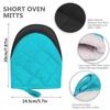 1Pair with Non-Slip Grip Surfaces Kitchen Oven Gloves Microwave Oven Gloves  for BBQ Baking Cooking
