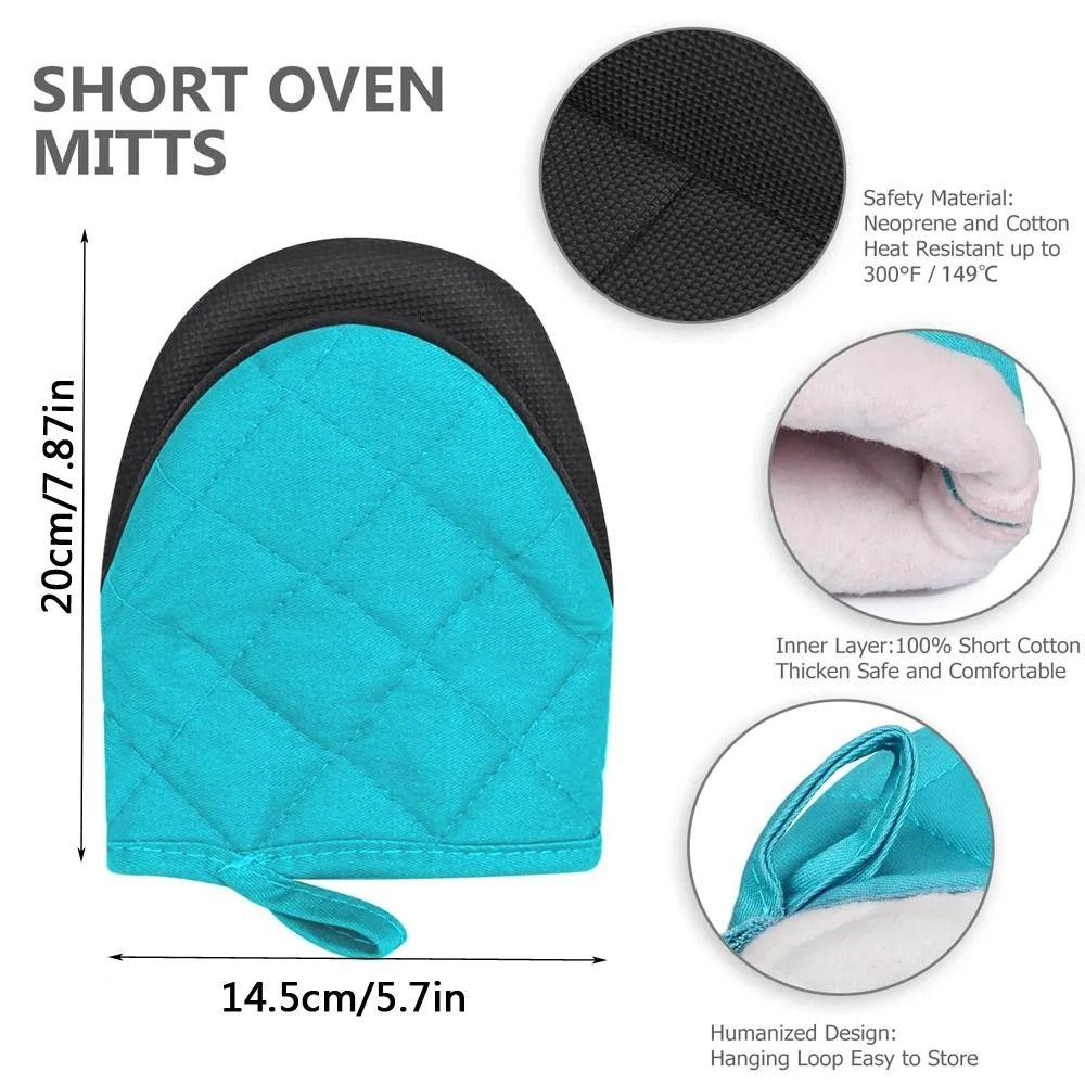 1Pair with Non-Slip Grip Surfaces Kitchen Oven Gloves Microwave Oven Gloves  for BBQ Baking Cooking